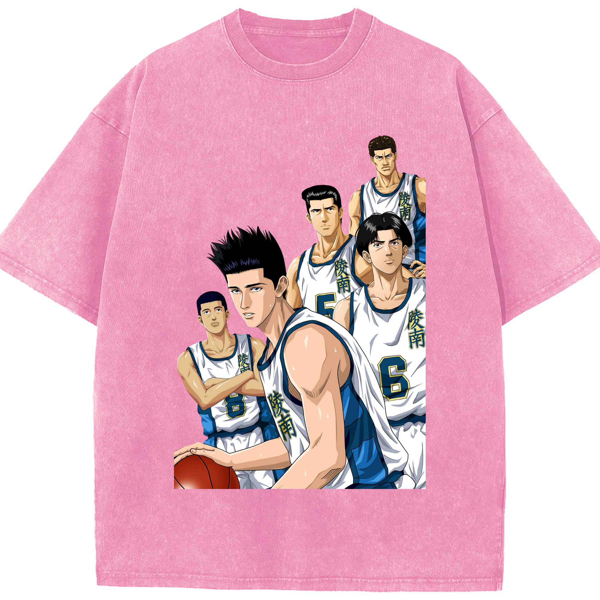 （画像用） SLAM DUNK／スラムダンク 綿100% ヴィンテージ風 半袖Tシャツ（フロントプリント）